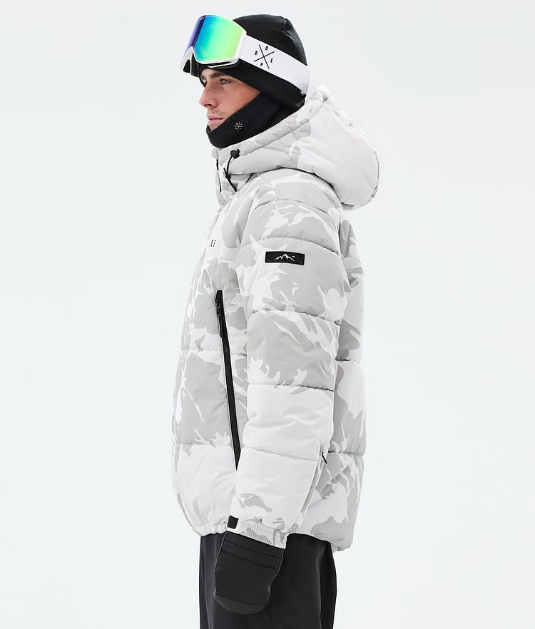 Dope Puffer Full Zip Ski Jacket Men Grey Camo, Image 6 of 9