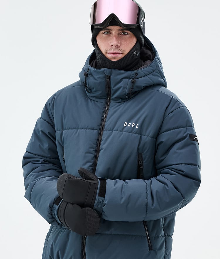 Dope Puffer Full Zip Ski Jacket Men Metal Blue, Image 2 of 9