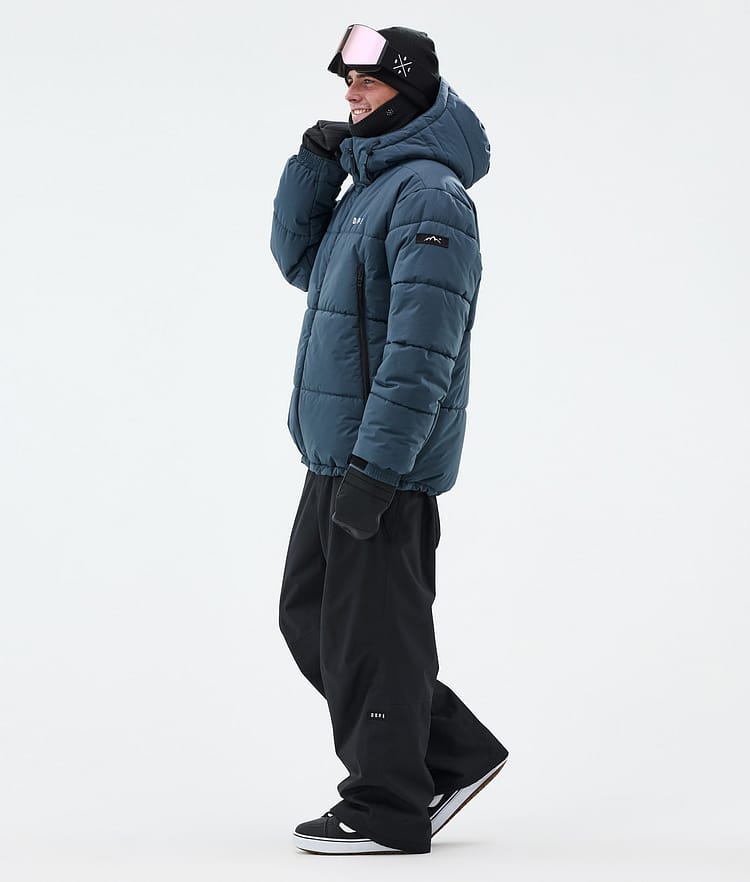 Dope Puffer Full Zip Snowboard Jacket Men Metal Blue, Image 4 of 9