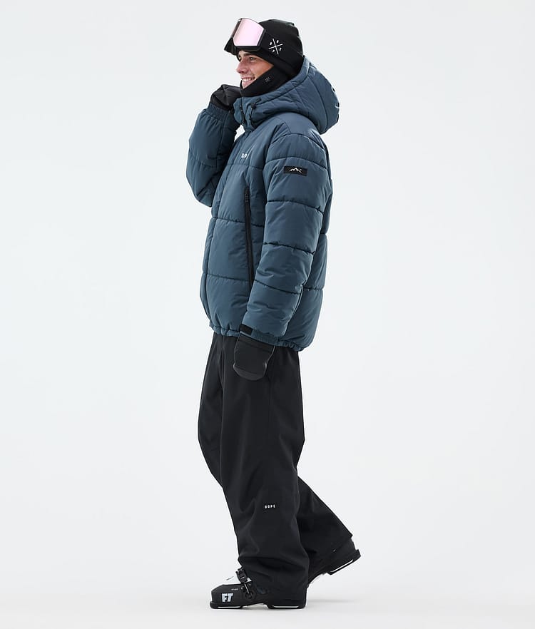 Dope Puffer Full Zip Ski Jacket Men Metal Blue, Image 4 of 9