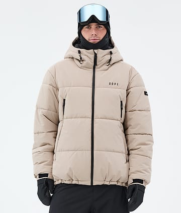 Dope Puffer Full Zip Snowboard Jacket Sand