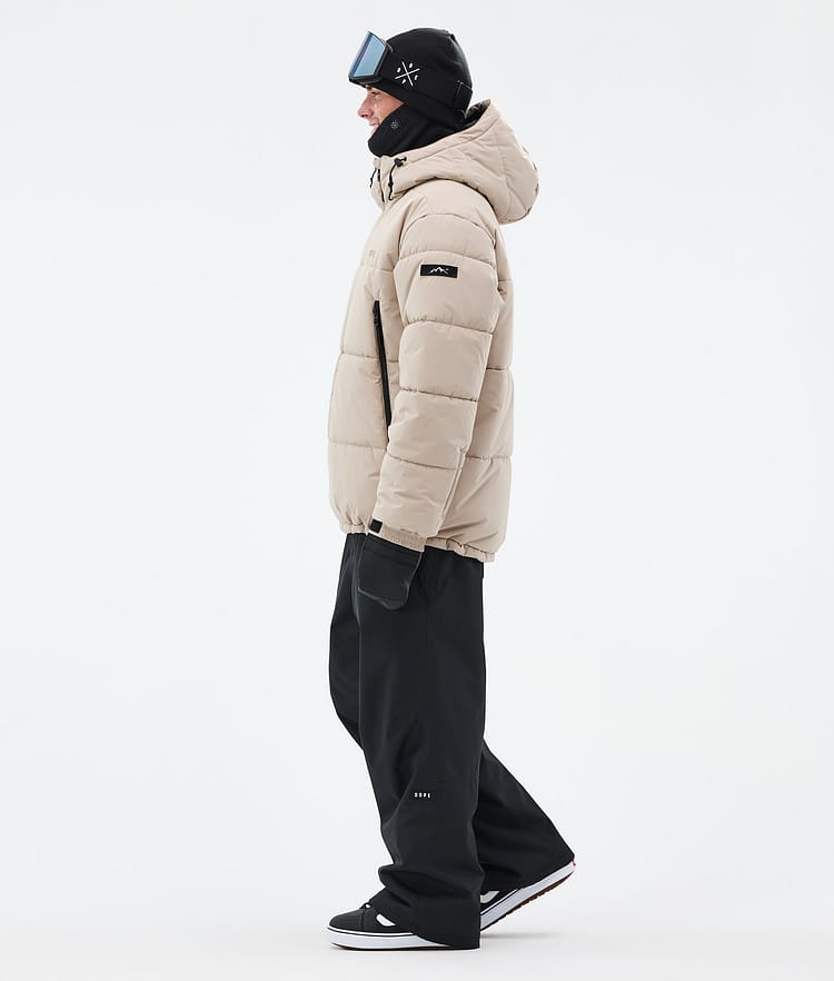 Dope Puffer Full Zip Snowboardjacka Herr Sand, Image 4 of 9