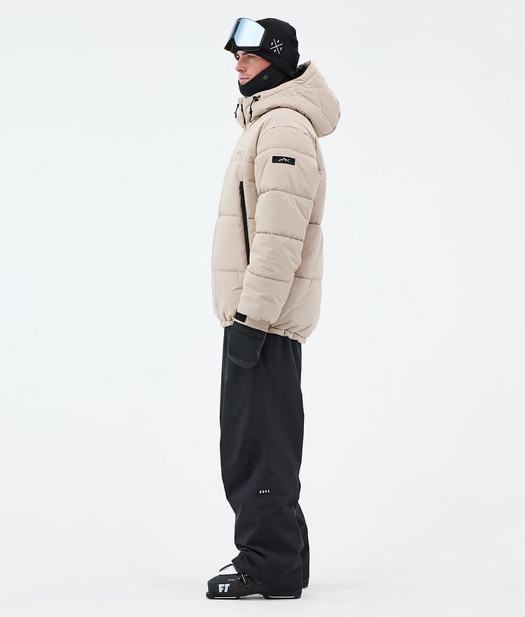 Dope Puffer Full Zip Ski Jacket Men Sand, Image 4 of 9