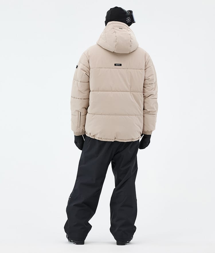 Dope Puffer Full Zip Ski Jacket Men Sand, Image 5 of 9