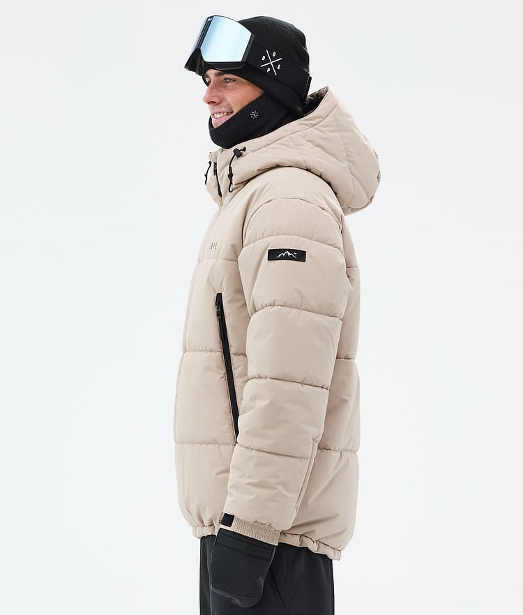 Dope Puffer Full Zip Ski Jacket Men Sand, Image 6 of 9