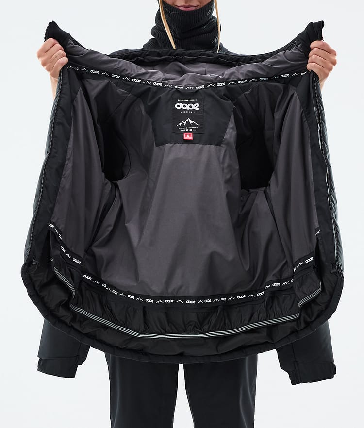 Dope Puffer W Full Zip Snowboard Jacket Women Black, Image 9 of 9