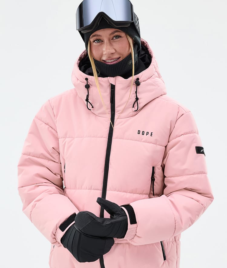 Dope Puffer W Full Zip Snowboard Jacket Women Soft Pink Renewed, Image 2 of 9