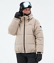 Dope Puffer W Full Zip Ski Jacket Women Sand