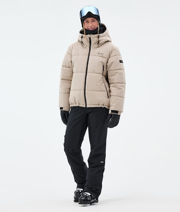 Dope Puffer W Full Zip Ski Jacket Women Sand, Image 3 of 9
