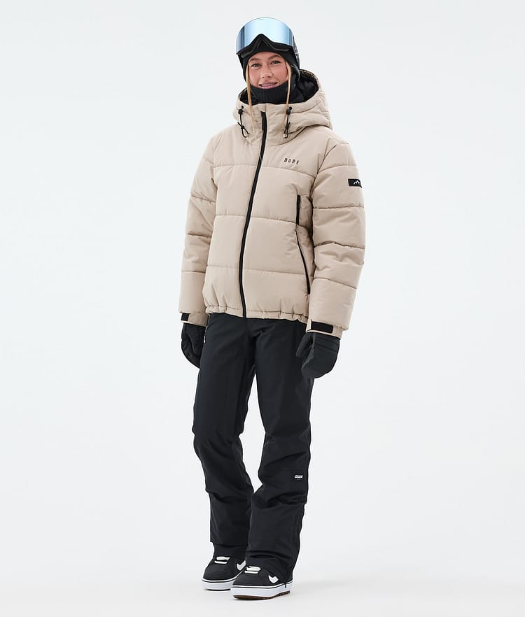 Dope Puffer W Full Zip Snowboard Jacket Women Sand, Image 3 of 9