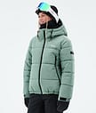 Dope Puffer W Full Zip Snowboard Jacket Women Faded Green