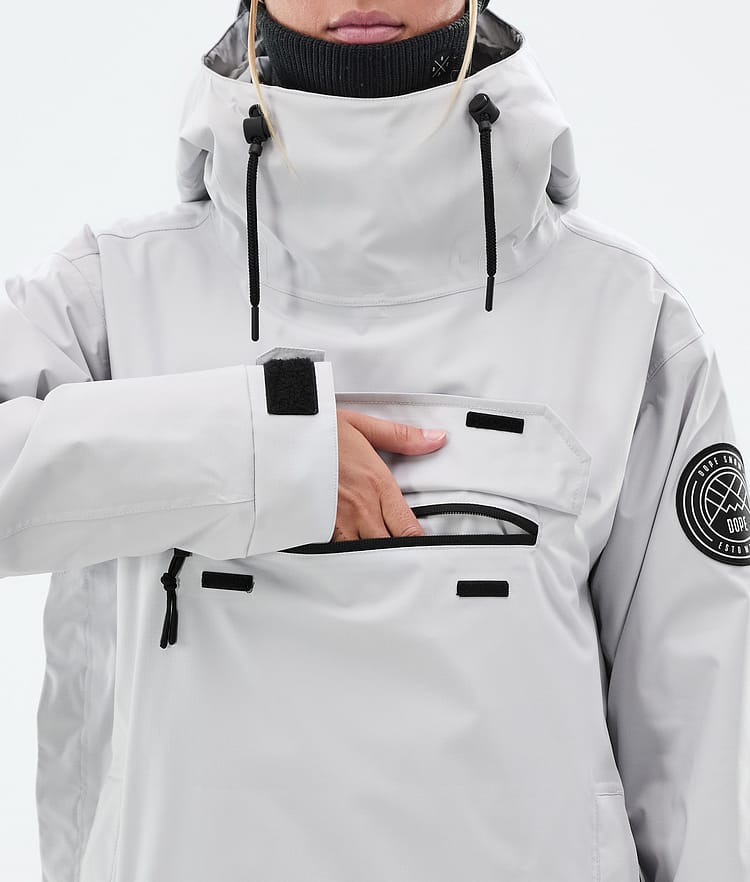 Dope Blizzard W Snowboard Jacket Women Light Grey, Image 9 of 9